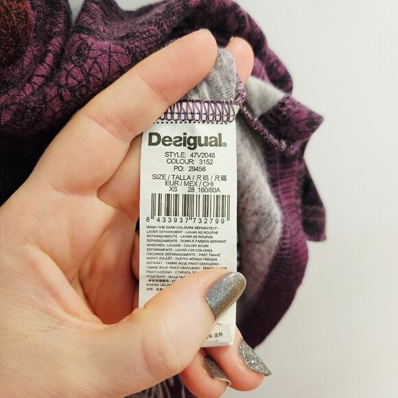 Purple burgundy Desigual dress - Picture 11 of 11